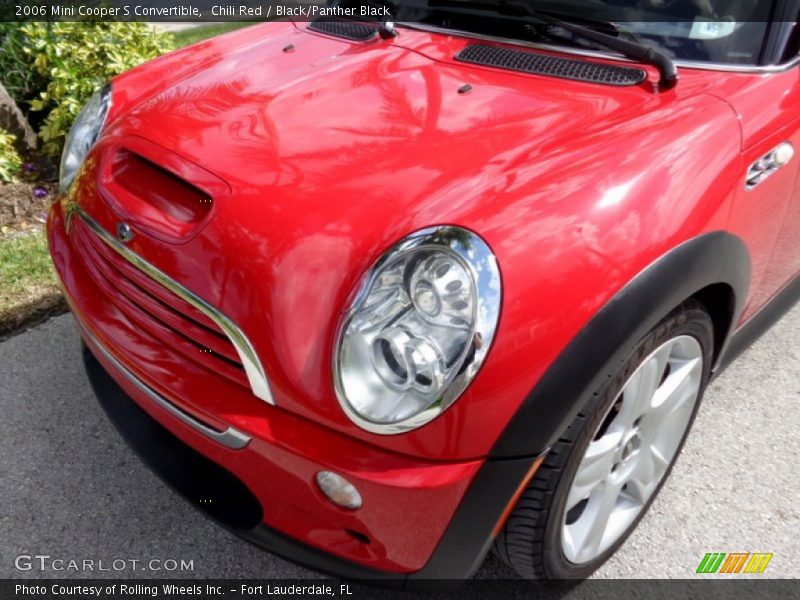 Chili Red / Black/Panther Black 2006 Mini Cooper S Convertible
