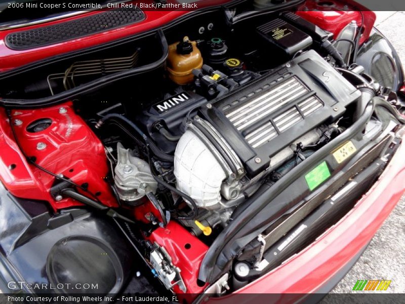 Chili Red / Black/Panther Black 2006 Mini Cooper S Convertible