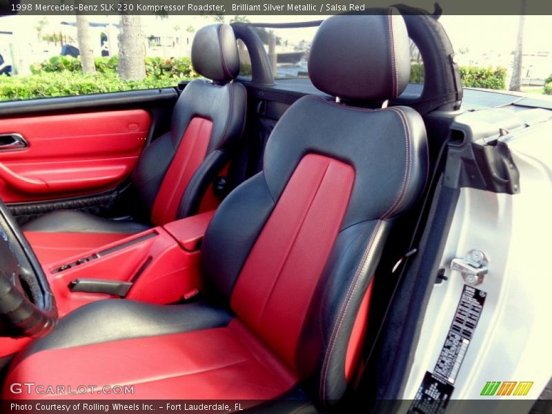 Brilliant Silver Metallic / Salsa Red 1998 Mercedes-Benz SLK 230 Kompressor Roadster