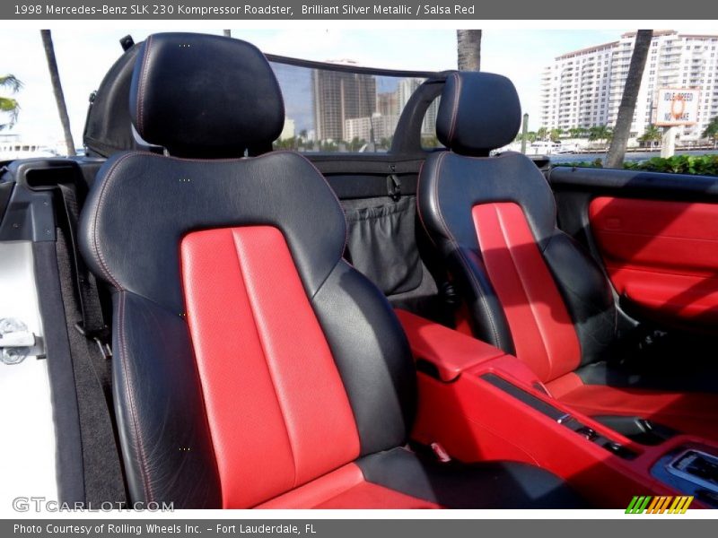 Brilliant Silver Metallic / Salsa Red 1998 Mercedes-Benz SLK 230 Kompressor Roadster