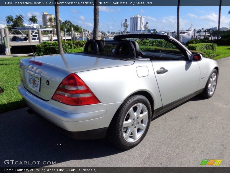 Brilliant Silver Metallic / Salsa Red 1998 Mercedes-Benz SLK 230 Kompressor Roadster