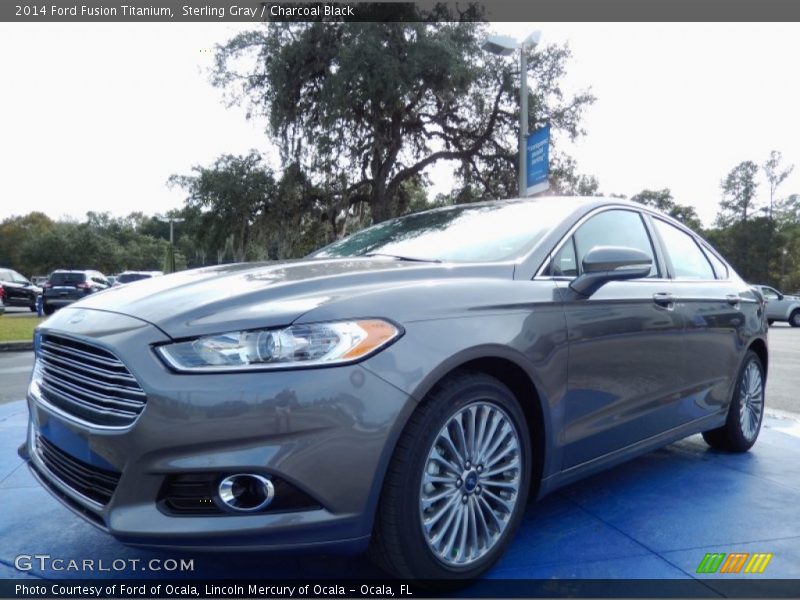Sterling Gray / Charcoal Black 2014 Ford Fusion Titanium
