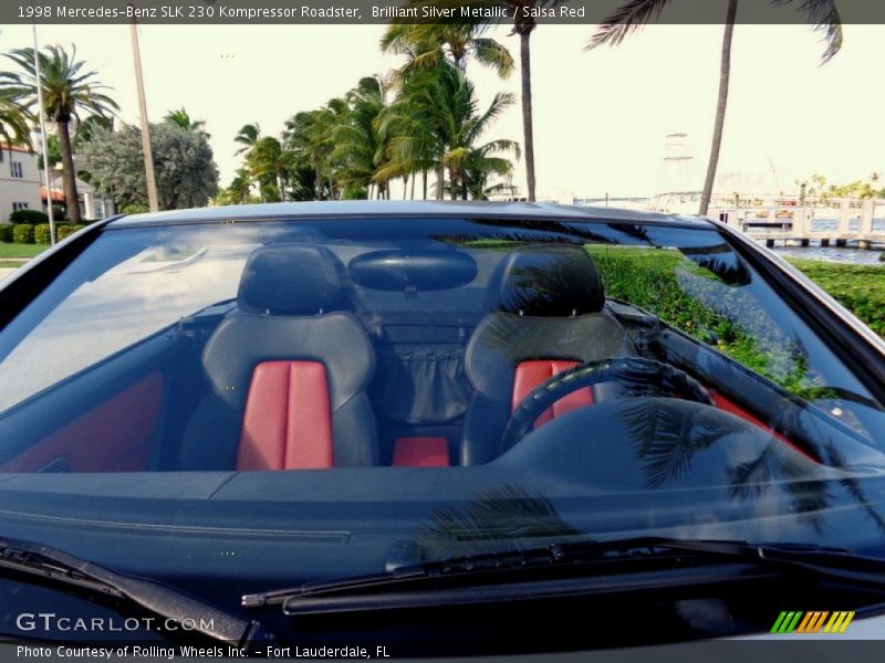 Brilliant Silver Metallic / Salsa Red 1998 Mercedes-Benz SLK 230 Kompressor Roadster