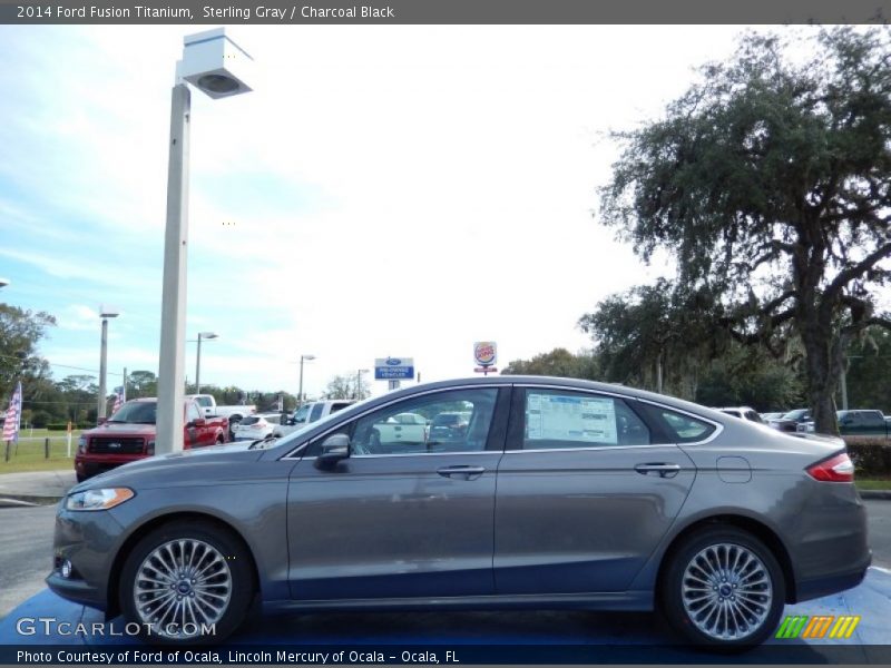 Sterling Gray / Charcoal Black 2014 Ford Fusion Titanium