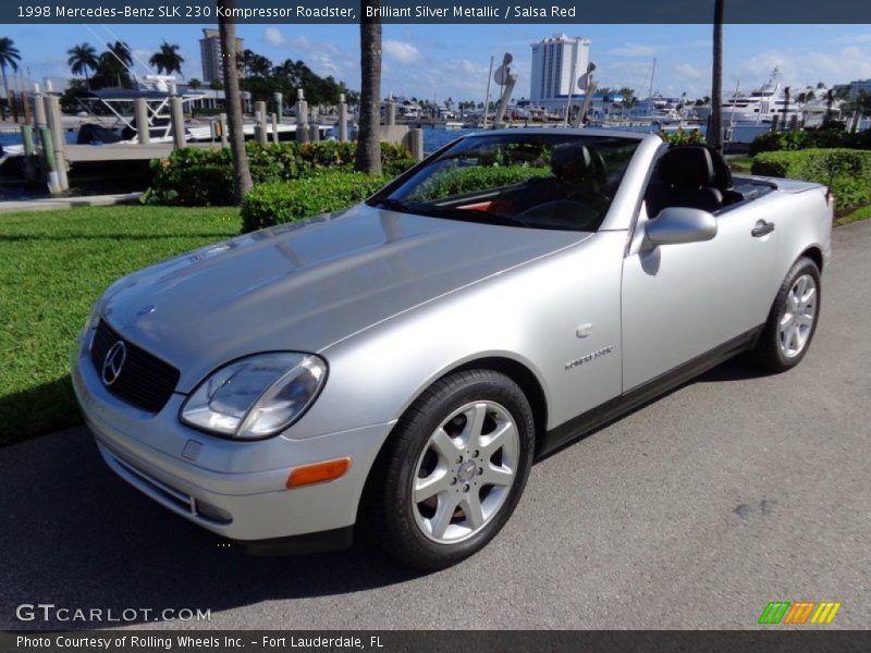 Brilliant Silver Metallic / Salsa Red 1998 Mercedes-Benz SLK 230 Kompressor Roadster
