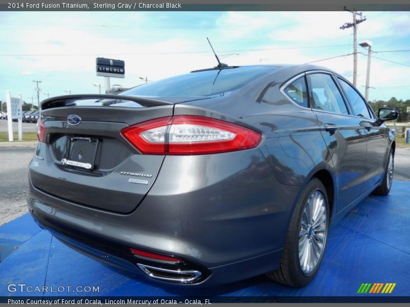 Sterling Gray / Charcoal Black 2014 Ford Fusion Titanium