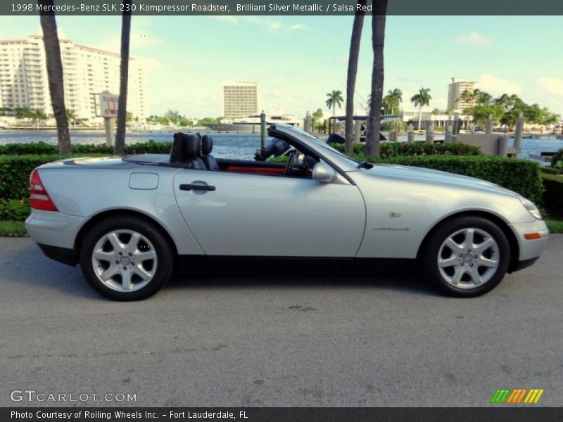Brilliant Silver Metallic / Salsa Red 1998 Mercedes-Benz SLK 230 Kompressor Roadster
