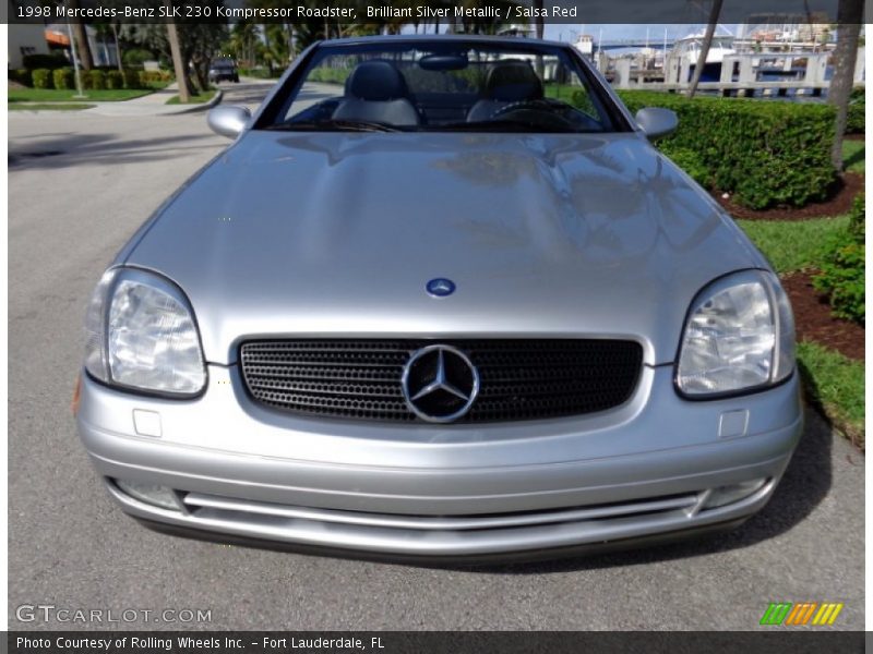 Brilliant Silver Metallic / Salsa Red 1998 Mercedes-Benz SLK 230 Kompressor Roadster