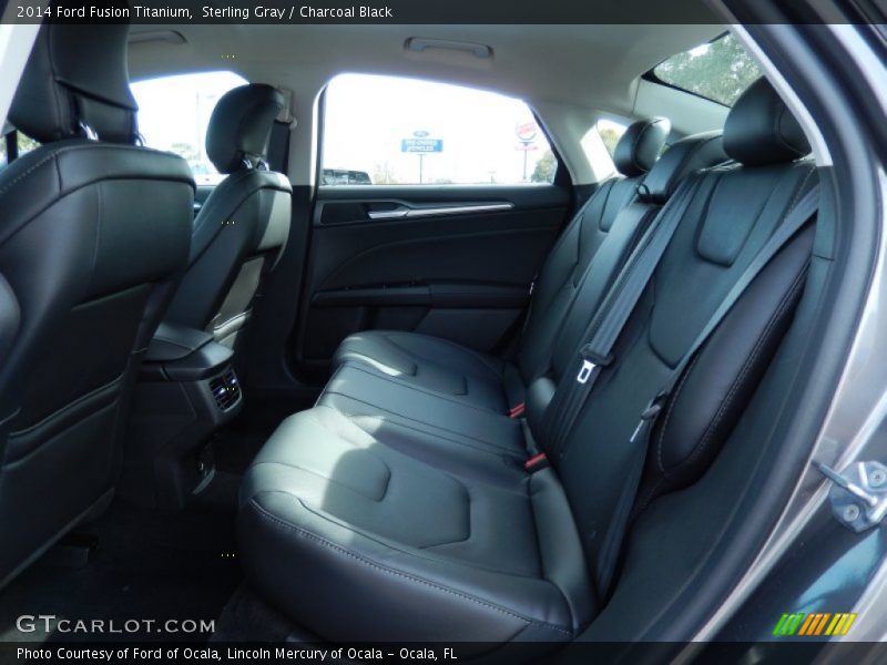 Sterling Gray / Charcoal Black 2014 Ford Fusion Titanium