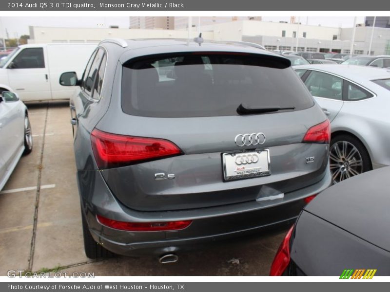 Monsoon Gray Metallic / Black 2014 Audi Q5 3.0 TDI quattro