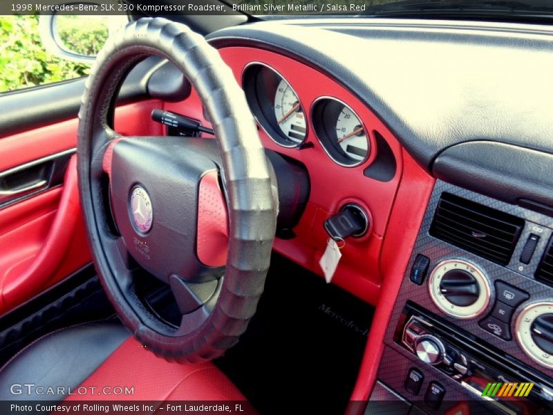 Brilliant Silver Metallic / Salsa Red 1998 Mercedes-Benz SLK 230 Kompressor Roadster