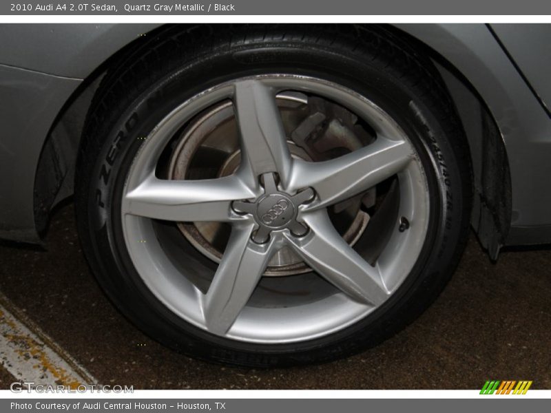 Quartz Gray Metallic / Black 2010 Audi A4 2.0T Sedan