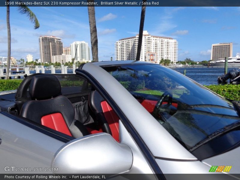 Brilliant Silver Metallic / Salsa Red 1998 Mercedes-Benz SLK 230 Kompressor Roadster