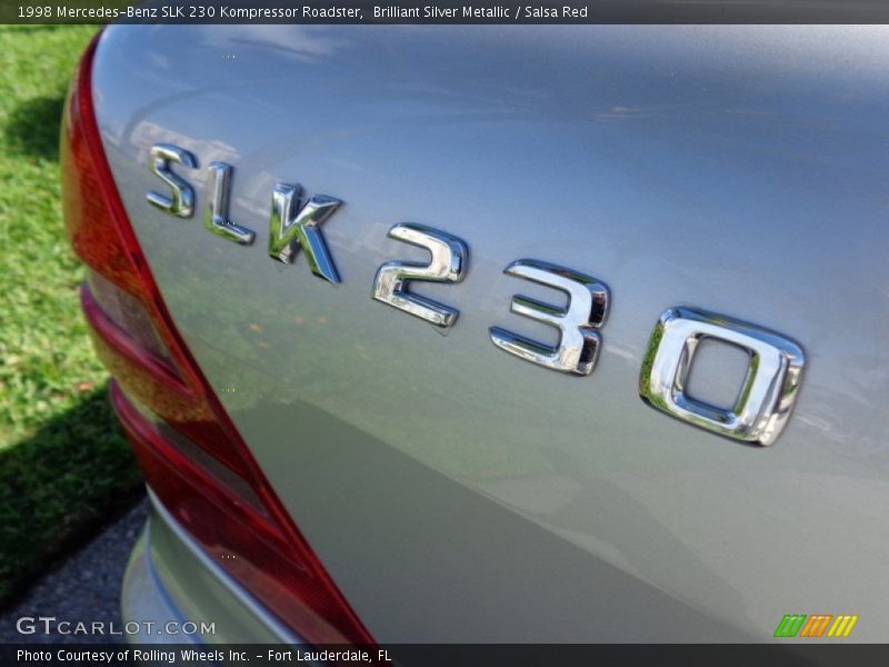 Brilliant Silver Metallic / Salsa Red 1998 Mercedes-Benz SLK 230 Kompressor Roadster