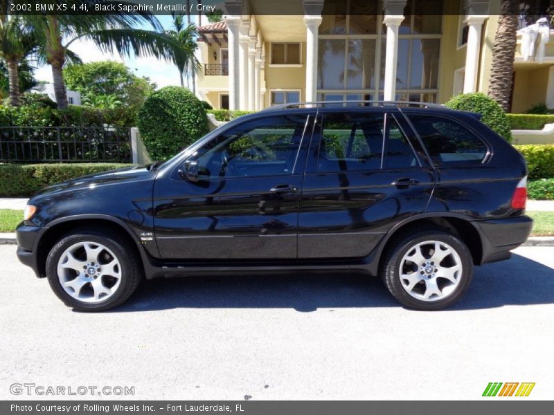 Black Sapphire Metallic / Grey 2002 BMW X5 4.4i