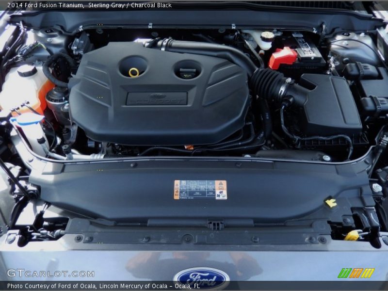 Sterling Gray / Charcoal Black 2014 Ford Fusion Titanium