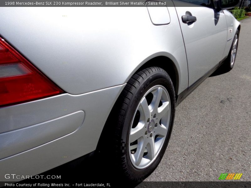 Brilliant Silver Metallic / Salsa Red 1998 Mercedes-Benz SLK 230 Kompressor Roadster