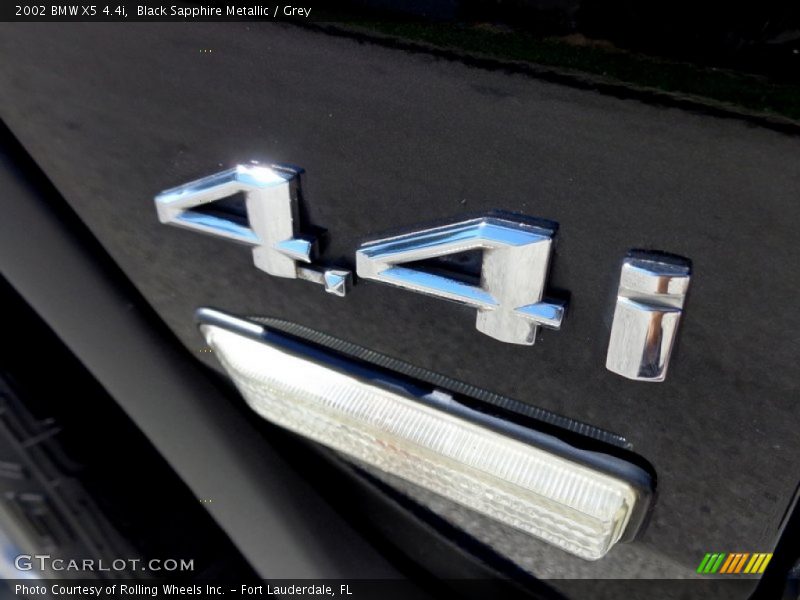 Black Sapphire Metallic / Grey 2002 BMW X5 4.4i