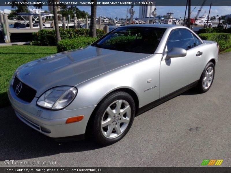 Brilliant Silver Metallic / Salsa Red 1998 Mercedes-Benz SLK 230 Kompressor Roadster