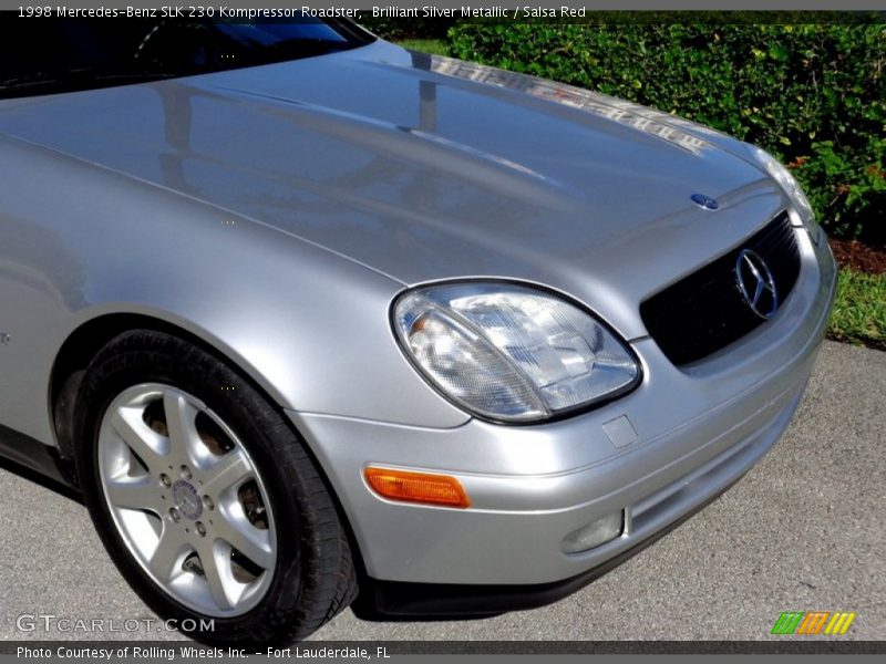 Brilliant Silver Metallic / Salsa Red 1998 Mercedes-Benz SLK 230 Kompressor Roadster