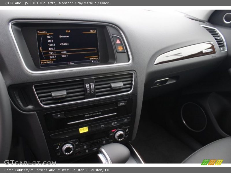 Monsoon Gray Metallic / Black 2014 Audi Q5 3.0 TDI quattro