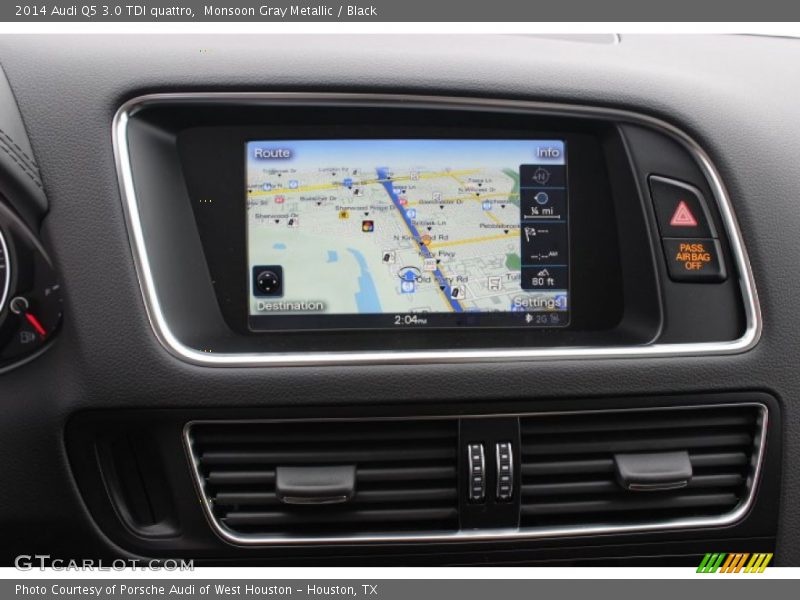 Monsoon Gray Metallic / Black 2014 Audi Q5 3.0 TDI quattro