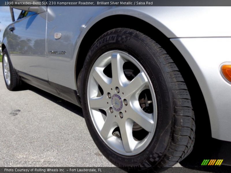 Brilliant Silver Metallic / Salsa Red 1998 Mercedes-Benz SLK 230 Kompressor Roadster