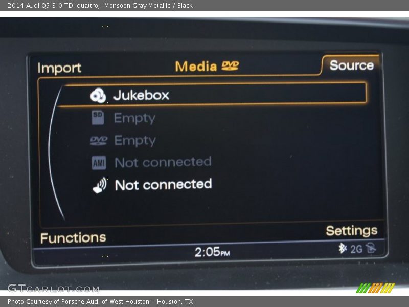 Monsoon Gray Metallic / Black 2014 Audi Q5 3.0 TDI quattro