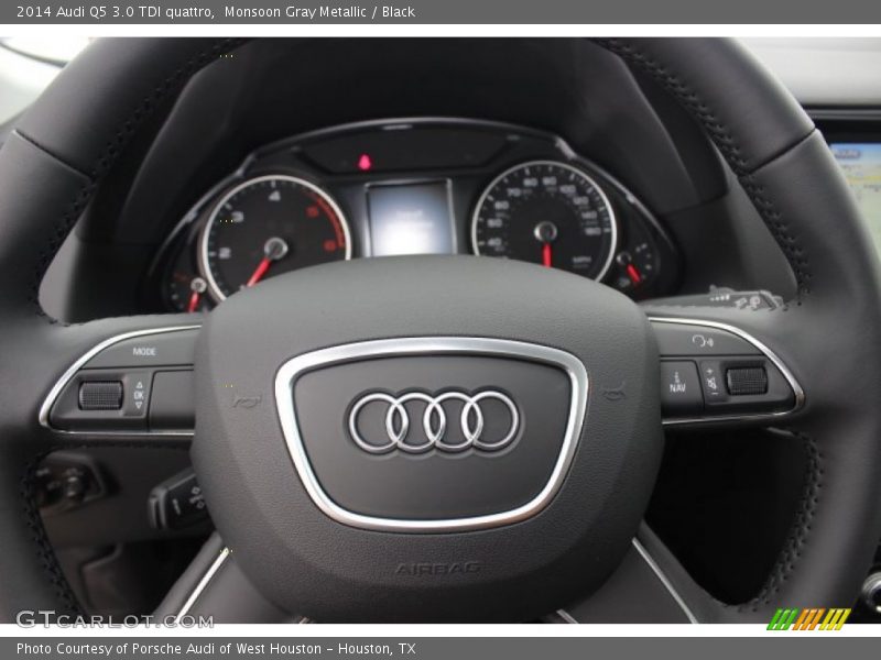 Monsoon Gray Metallic / Black 2014 Audi Q5 3.0 TDI quattro