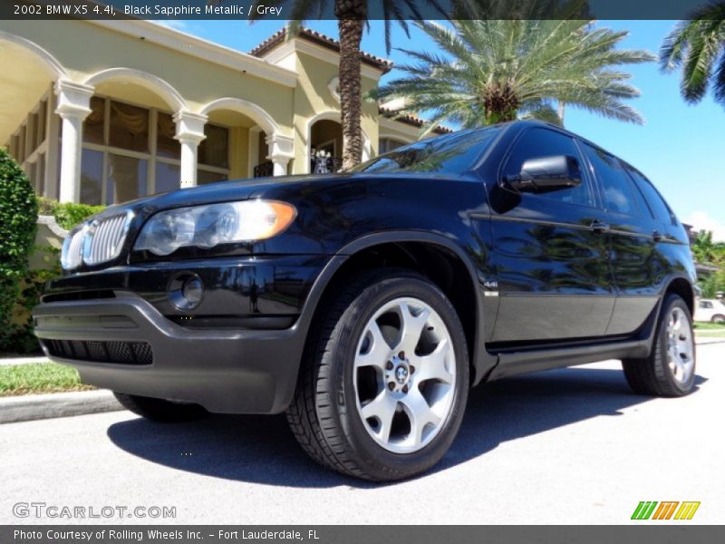 Black Sapphire Metallic / Grey 2002 BMW X5 4.4i