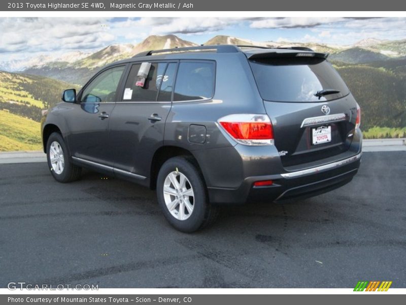 Magnetic Gray Metallic / Ash 2013 Toyota Highlander SE 4WD