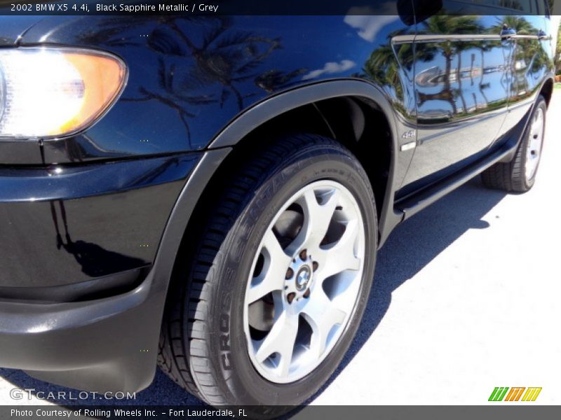 Black Sapphire Metallic / Grey 2002 BMW X5 4.4i