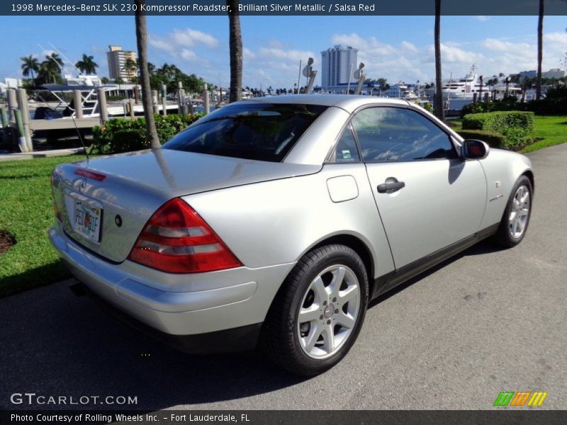 Brilliant Silver Metallic / Salsa Red 1998 Mercedes-Benz SLK 230 Kompressor Roadster
