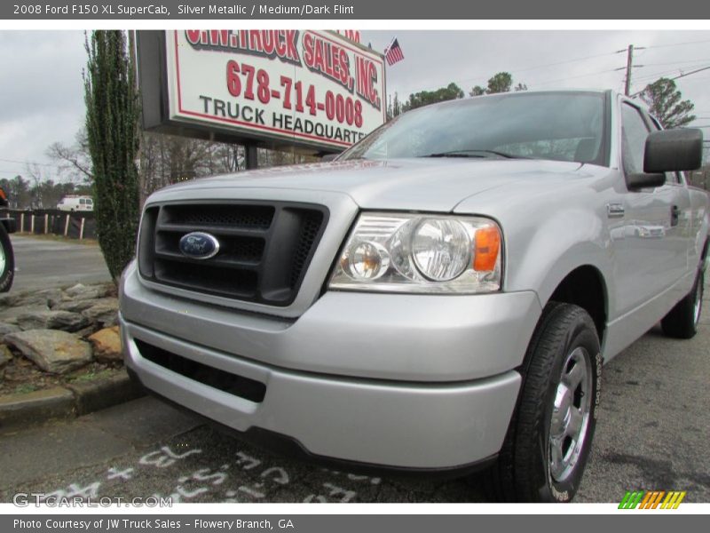 Silver Metallic / Medium/Dark Flint 2008 Ford F150 XL SuperCab