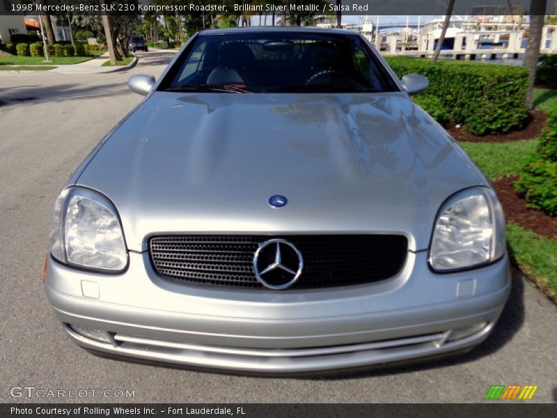 Brilliant Silver Metallic / Salsa Red 1998 Mercedes-Benz SLK 230 Kompressor Roadster