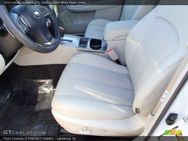 Satin White Pearl / Ivory 2014 Subaru Outback 2.5i Limited