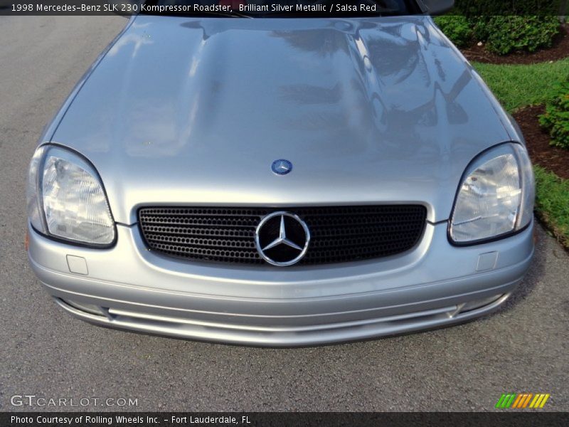Brilliant Silver Metallic / Salsa Red 1998 Mercedes-Benz SLK 230 Kompressor Roadster