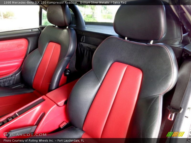 Brilliant Silver Metallic / Salsa Red 1998 Mercedes-Benz SLK 230 Kompressor Roadster