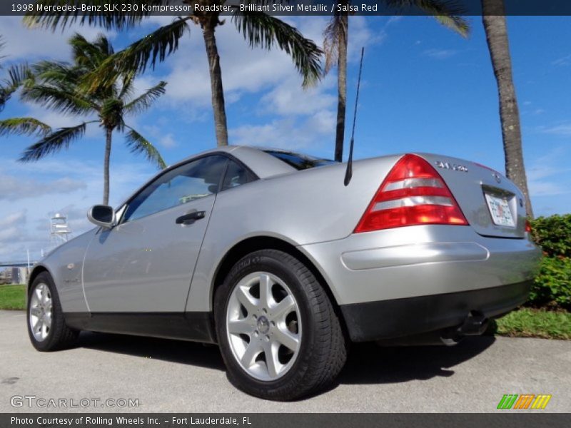 Brilliant Silver Metallic / Salsa Red 1998 Mercedes-Benz SLK 230 Kompressor Roadster