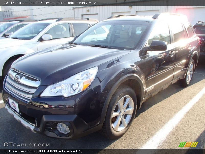 Deep Indigo Pearl / Ivory 2014 Subaru Outback 2.5i Limited