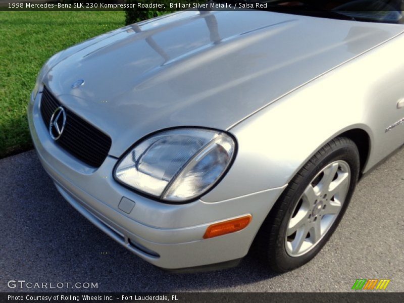 Brilliant Silver Metallic / Salsa Red 1998 Mercedes-Benz SLK 230 Kompressor Roadster