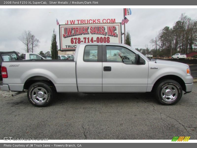 Silver Metallic / Medium/Dark Flint 2008 Ford F150 XL SuperCab