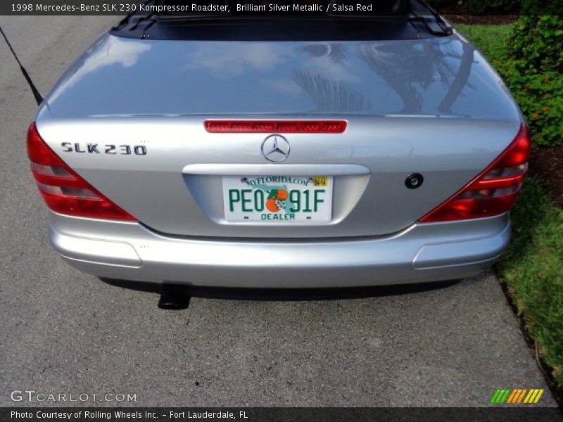 Brilliant Silver Metallic / Salsa Red 1998 Mercedes-Benz SLK 230 Kompressor Roadster