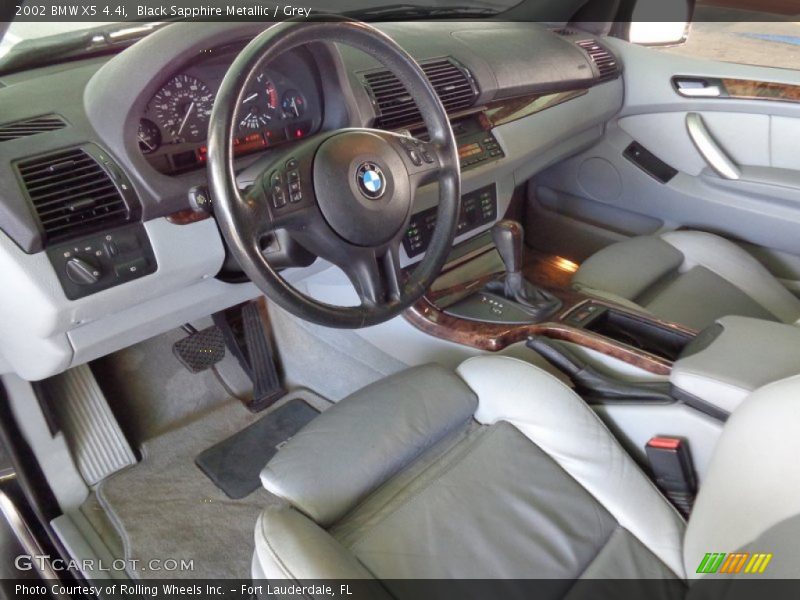 Black Sapphire Metallic / Grey 2002 BMW X5 4.4i