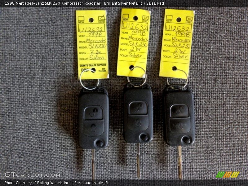 Brilliant Silver Metallic / Salsa Red 1998 Mercedes-Benz SLK 230 Kompressor Roadster