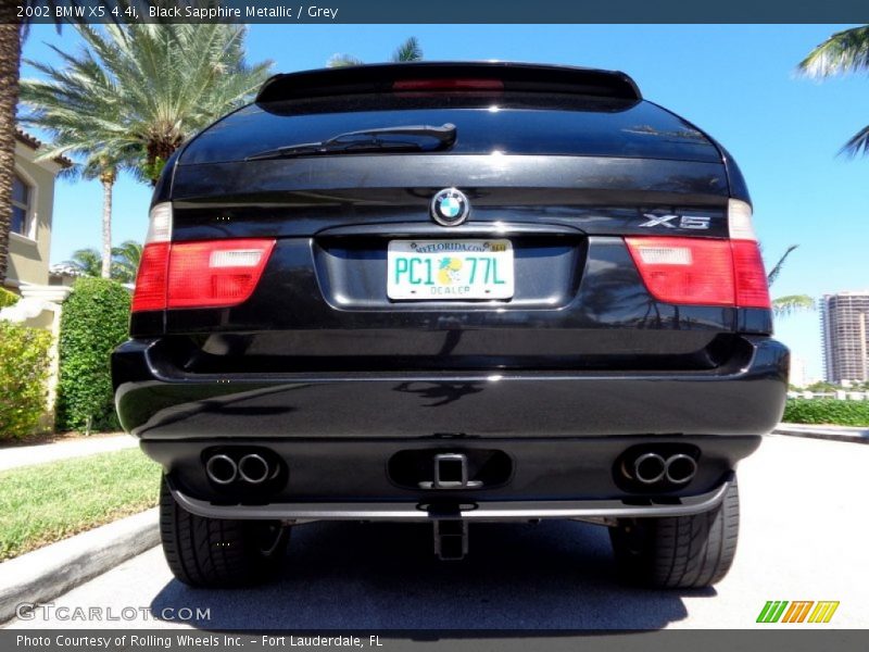 Black Sapphire Metallic / Grey 2002 BMW X5 4.4i