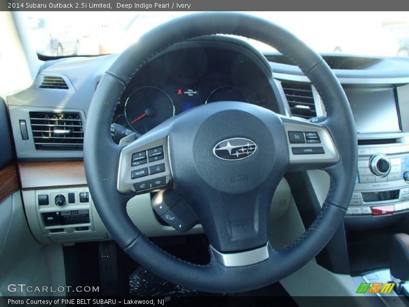 Deep Indigo Pearl / Ivory 2014 Subaru Outback 2.5i Limited