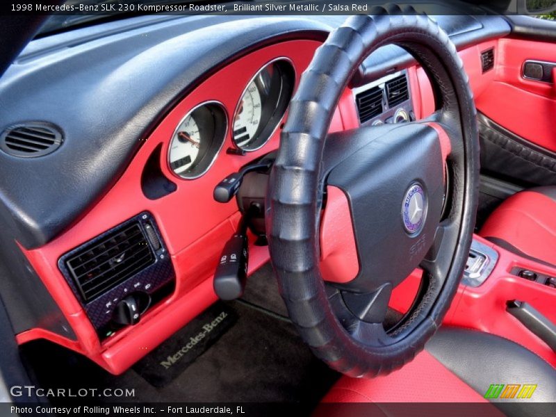 Brilliant Silver Metallic / Salsa Red 1998 Mercedes-Benz SLK 230 Kompressor Roadster