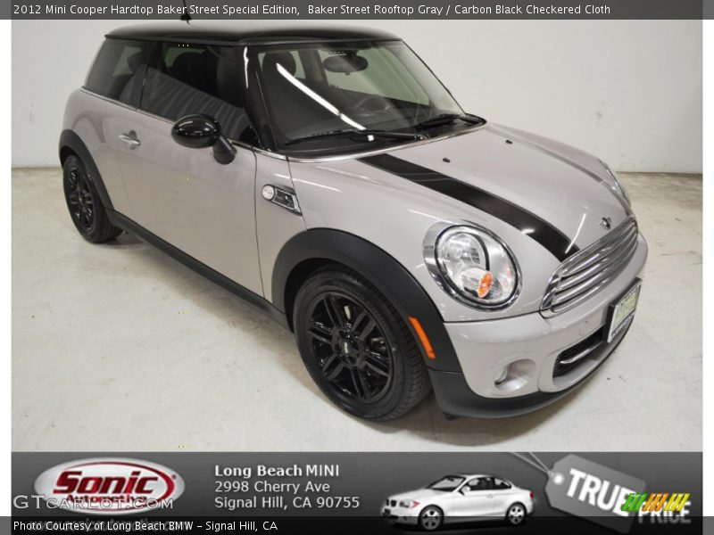 Baker Street Rooftop Gray / Carbon Black Checkered Cloth 2012 Mini Cooper Hardtop Baker Street Special Edition