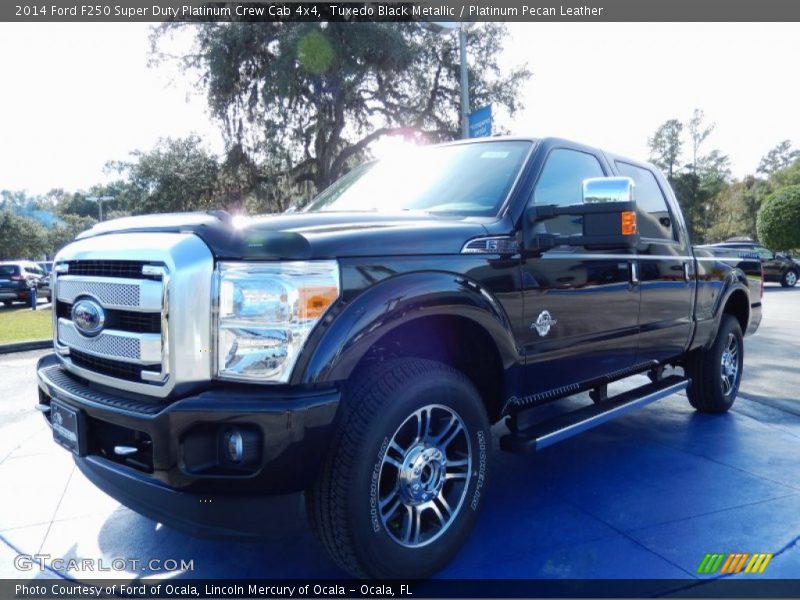 Tuxedo Black Metallic / Platinum Pecan Leather 2014 Ford F250 Super Duty Platinum Crew Cab 4x4